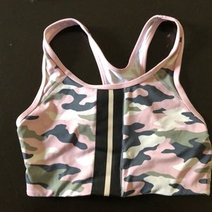 Pink sport bra